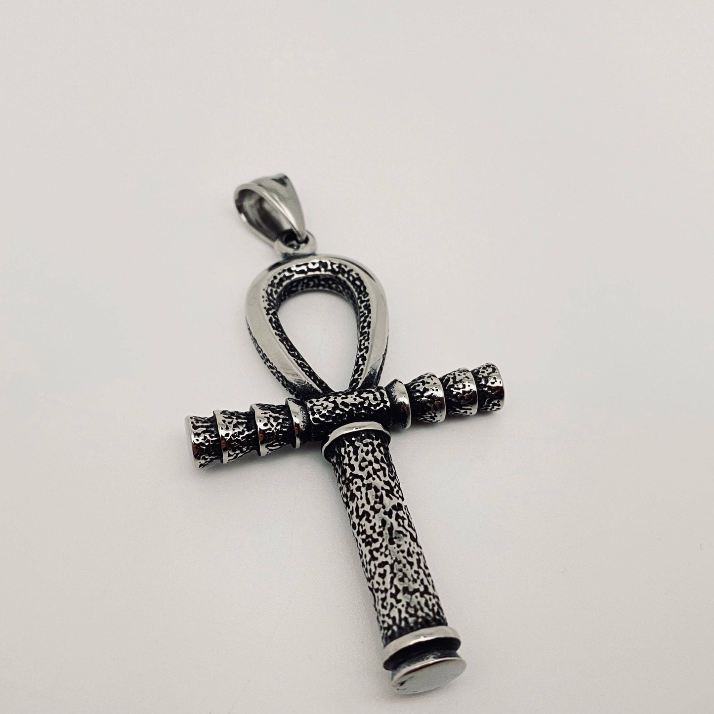 Ankh Scepter Stainless Steel Charm Pendant