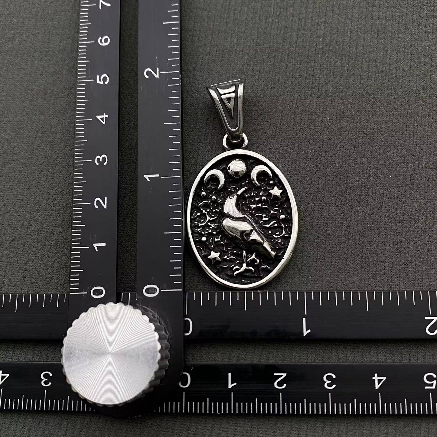 Viking Crow Stainless Steel Pendant