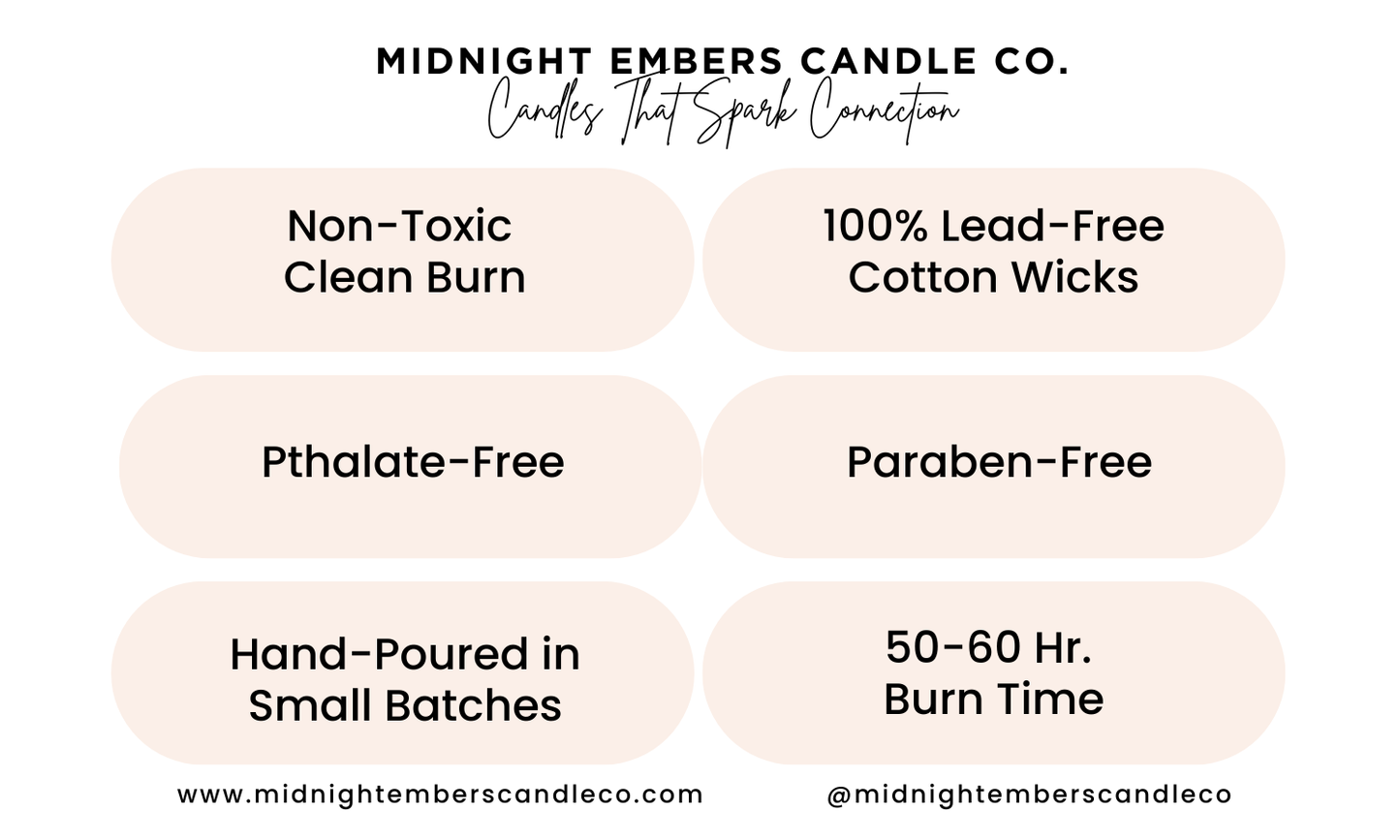 Sleepy Hollow | 10 oz. Matte Black Glass Hand Poured Candle