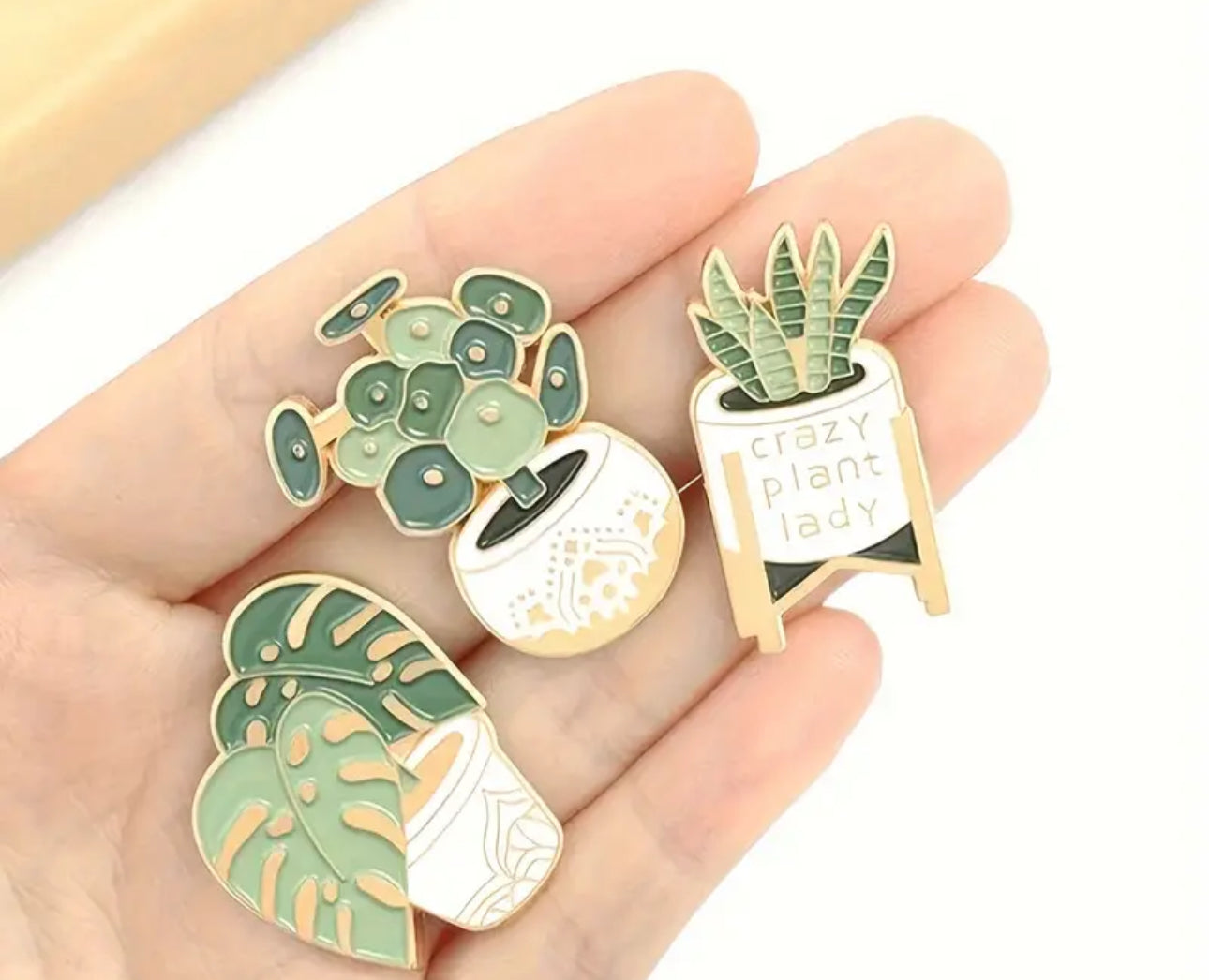 Plant 🪴 Lovers Set of 3 Enamel Pins