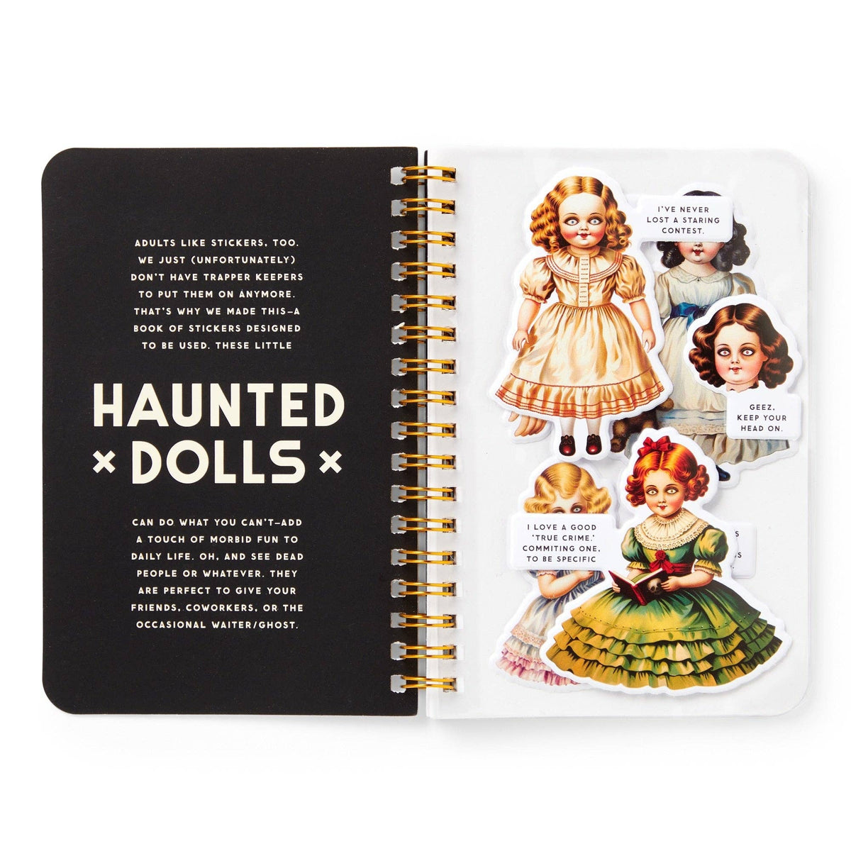 Haunted Dolls Sticker Book | Brass Monkey