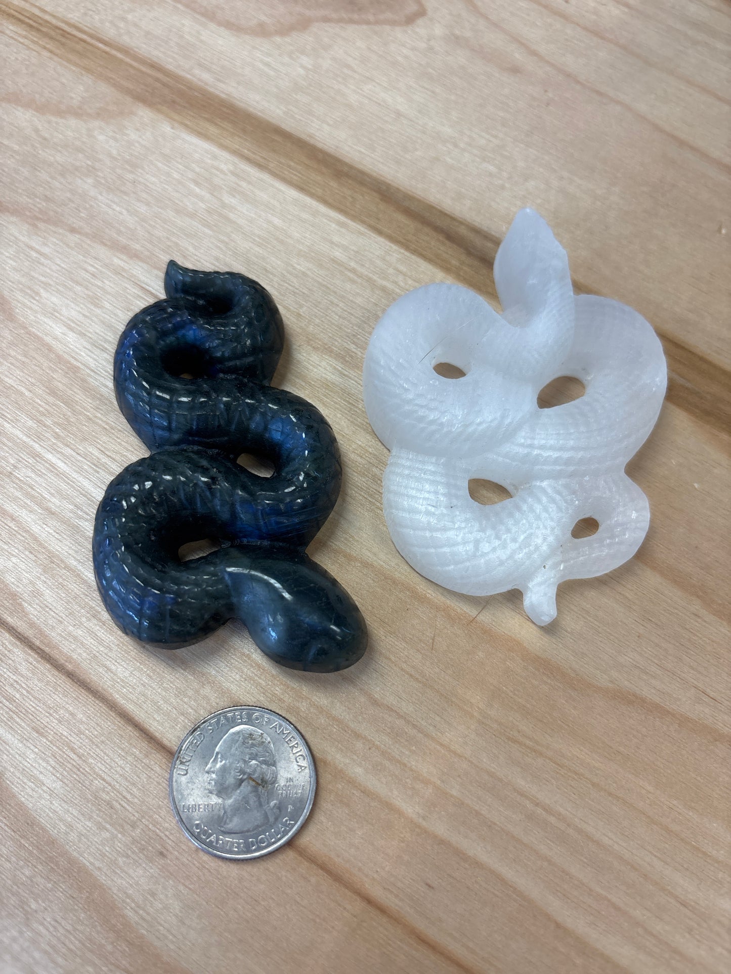 Crystal Snake Carving