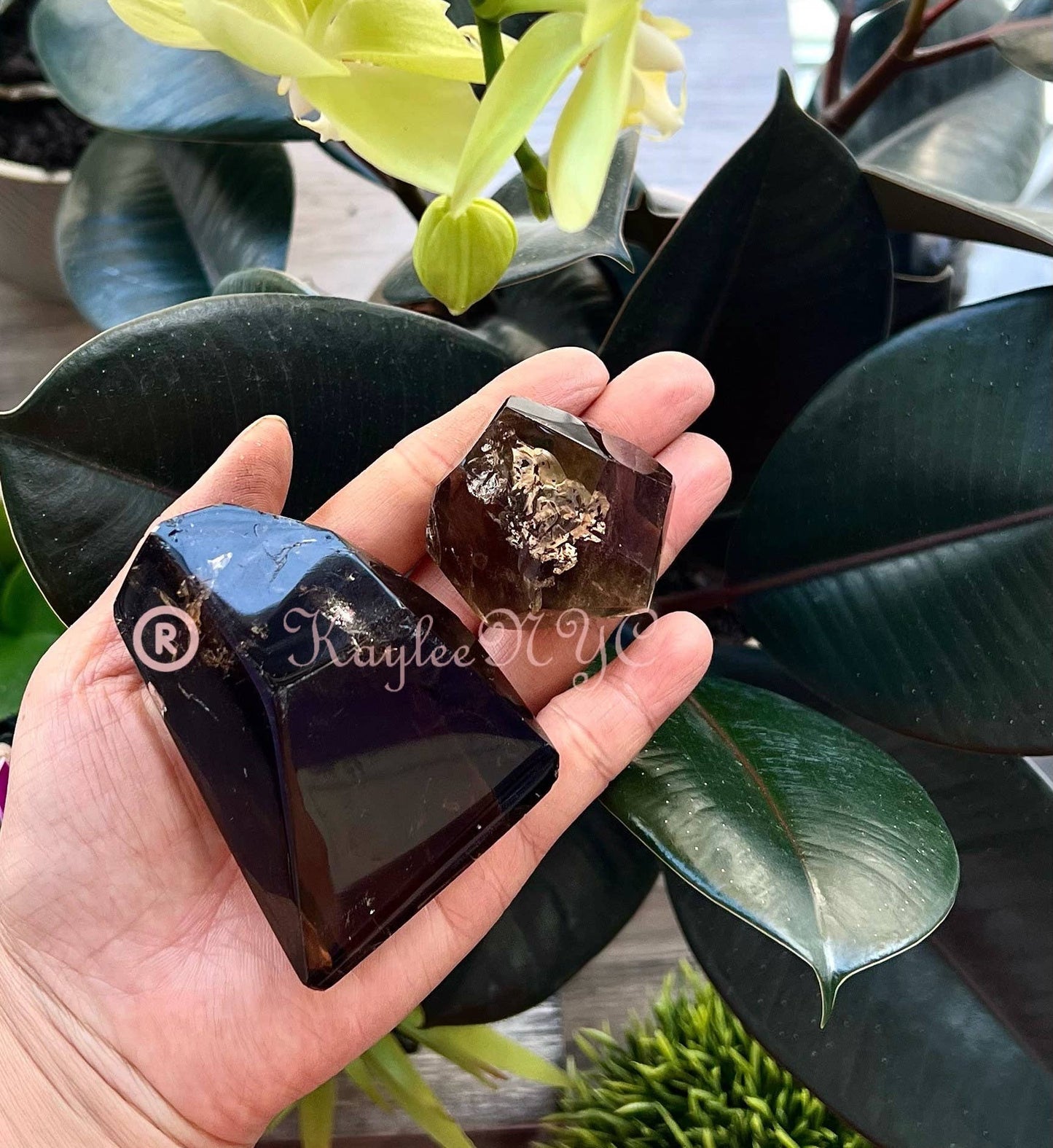 Smoky Quartz Crystal Polished Freeform