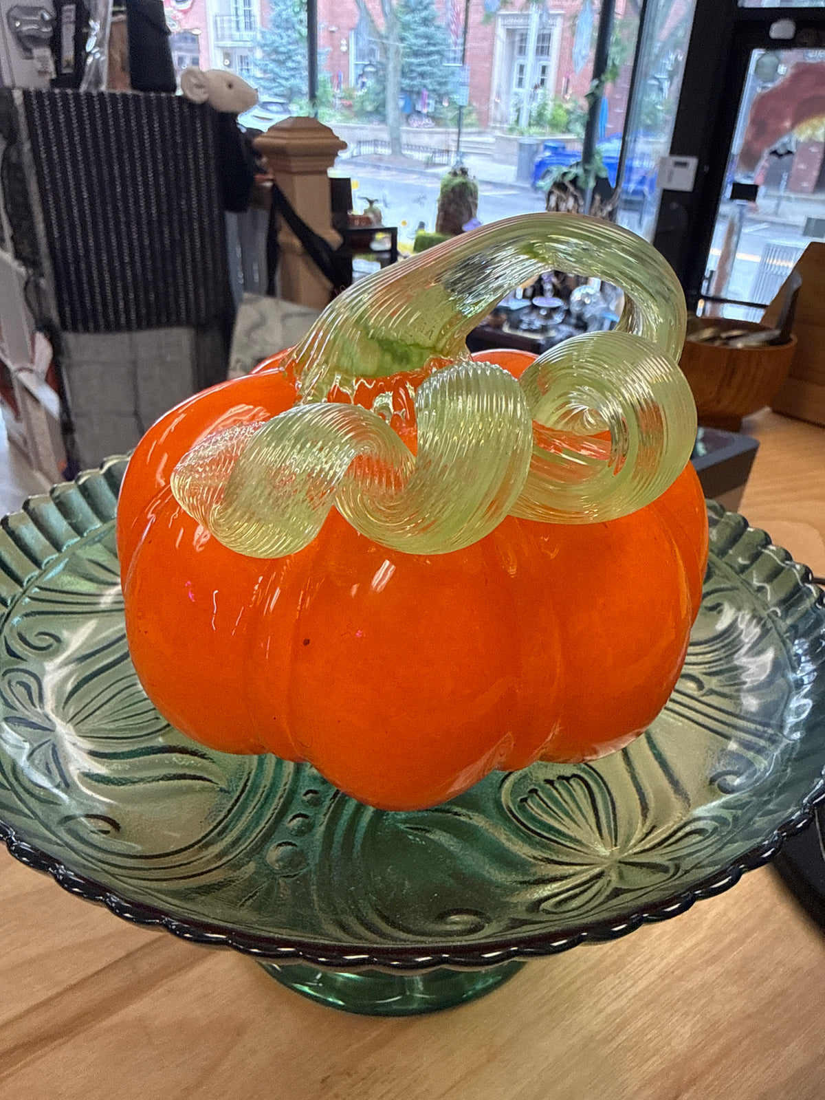 Hand Blown Glass Pumpkin - Cozy Coven