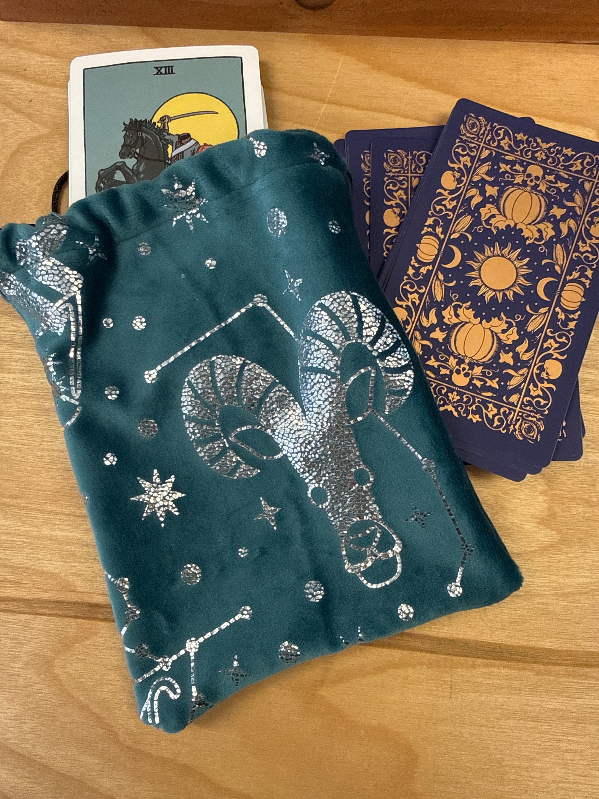 Velvet Tarot Pouch handcrafted by Stitch Witch Creatives - Cozy Coven