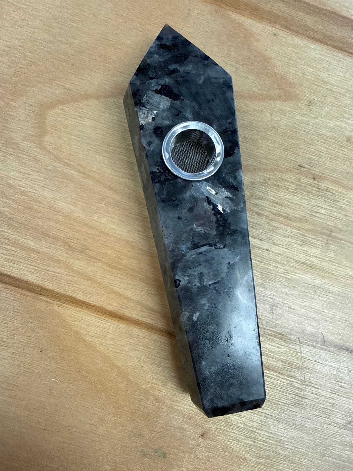 Carved Crystal Pipe - Cozy Coven