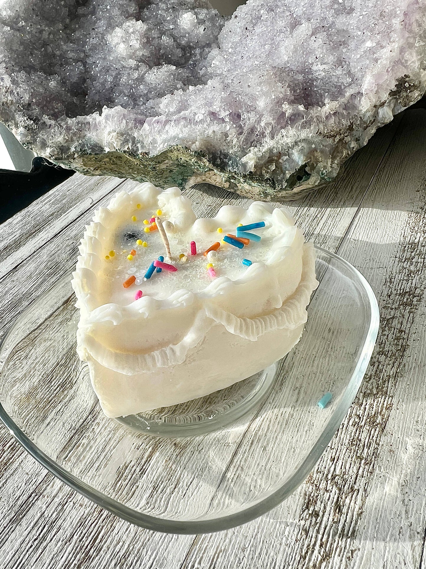 Birthday Cake with surprise crystal inside