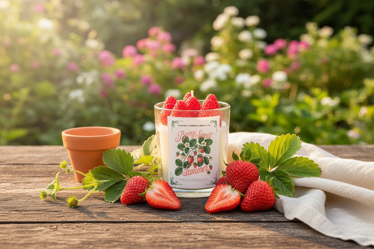 Berry Sweet Summer Strawberry 🍓 Scented Candle - Cozy Coven