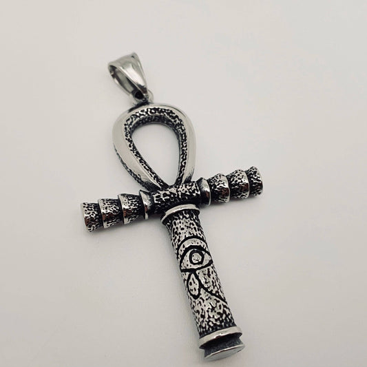 Ankh Scepter Stainless Steel Charm Pendant