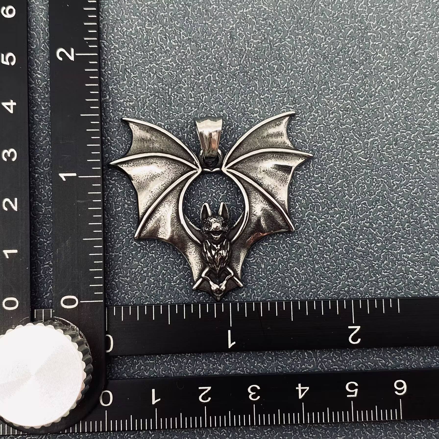 Gothic Stainless Steel Bat Pendant - MJ/MNP/GT - Cozy Coven