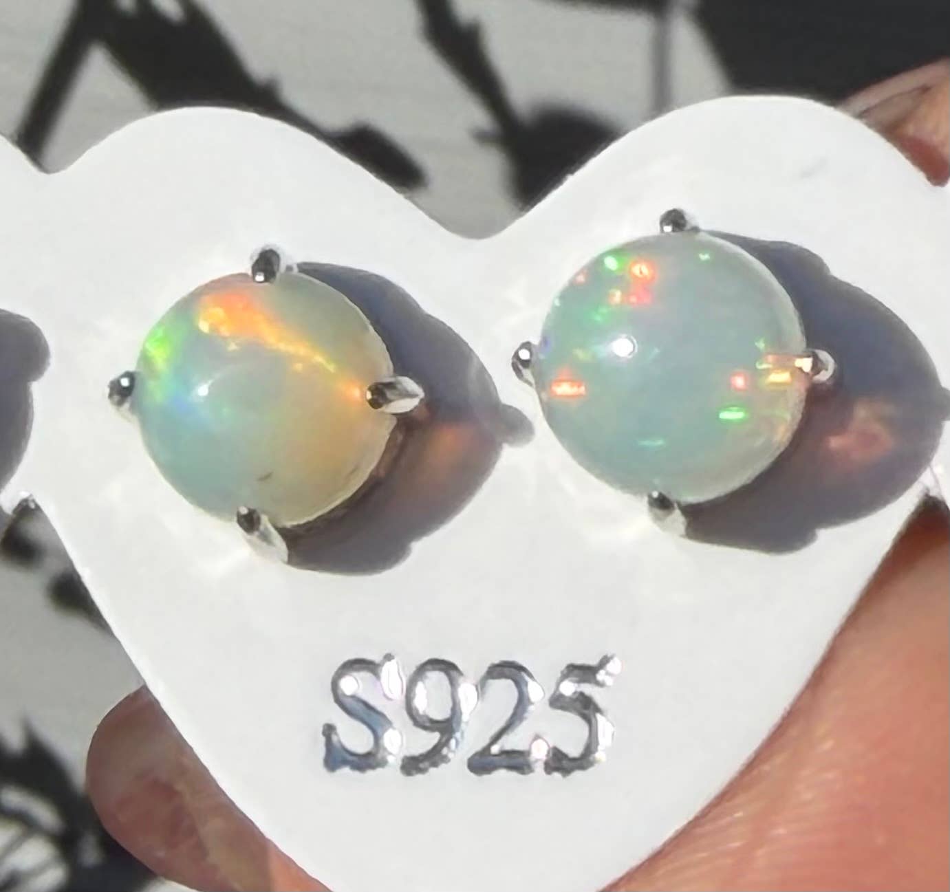 Opal Stud Earring 6mm