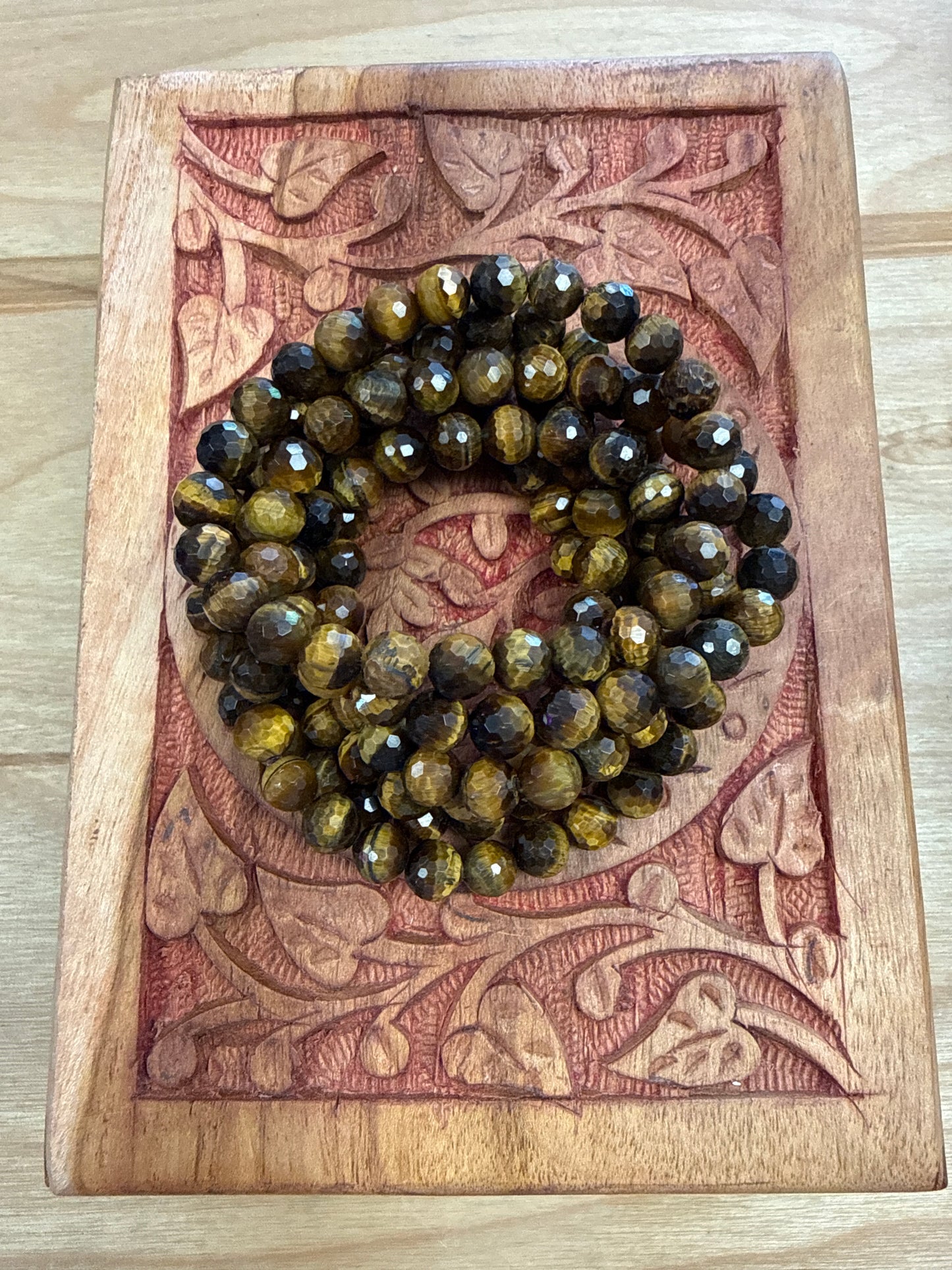 Faceted Gemstone Beaded Bracelet