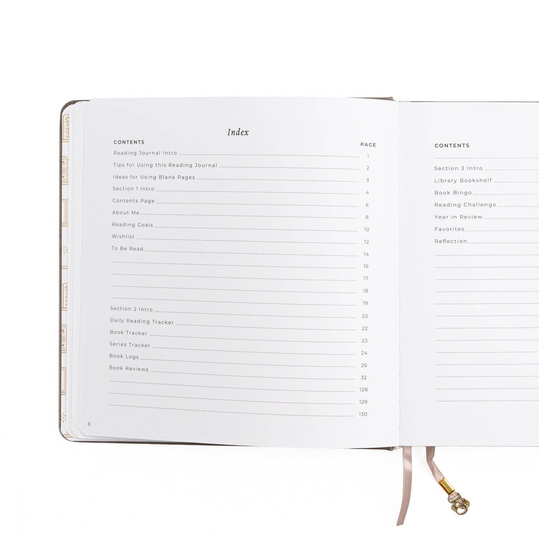 Vintage Library in Lilac: Reading Journal - Cozy Coven