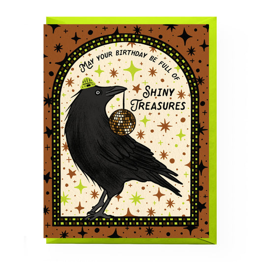 Crow Birthday Card - Cozy Coven