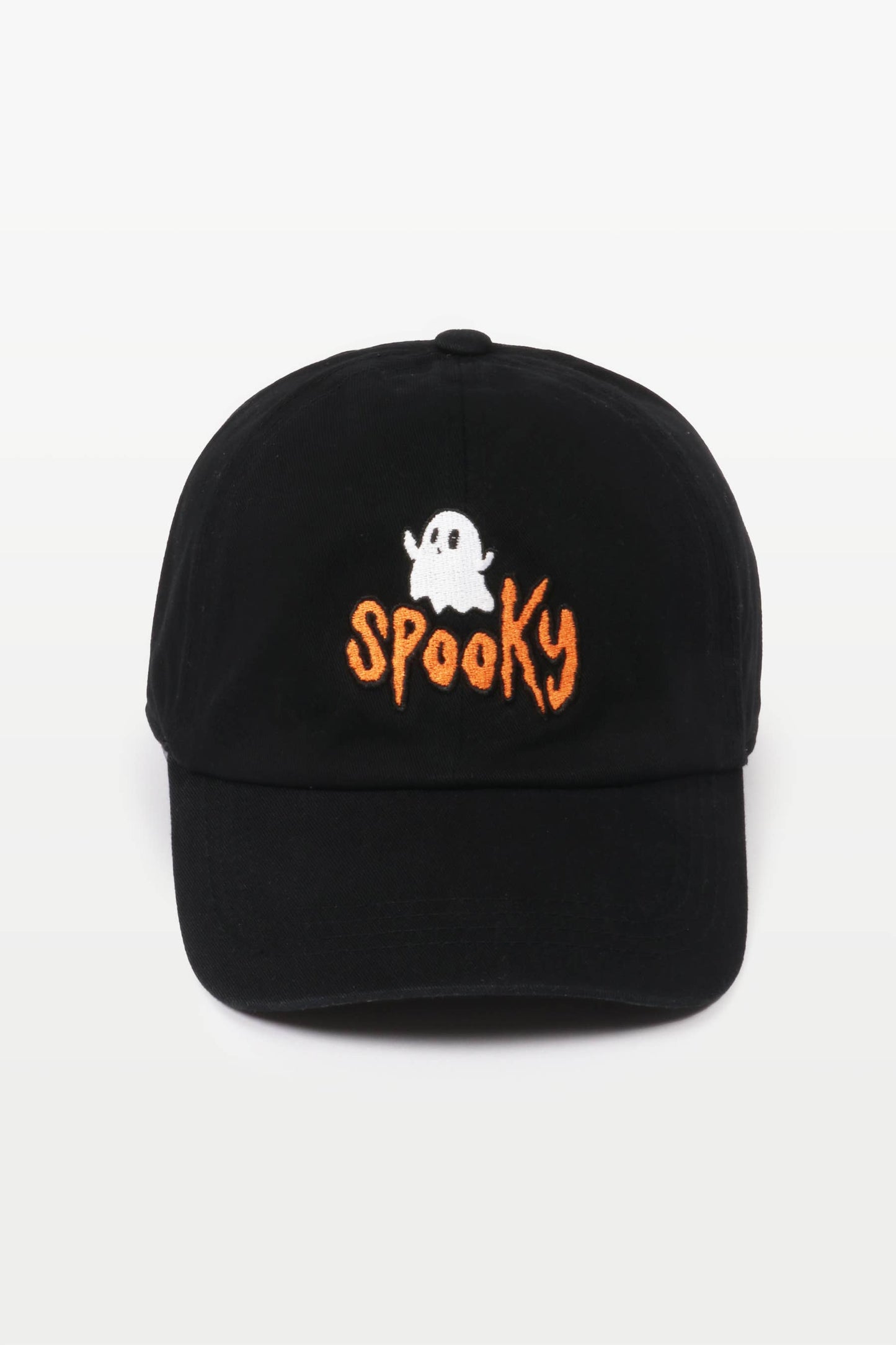 Halloween Spooky Ghost Embroidery Cotton Baseball Cap - Cozy Coven