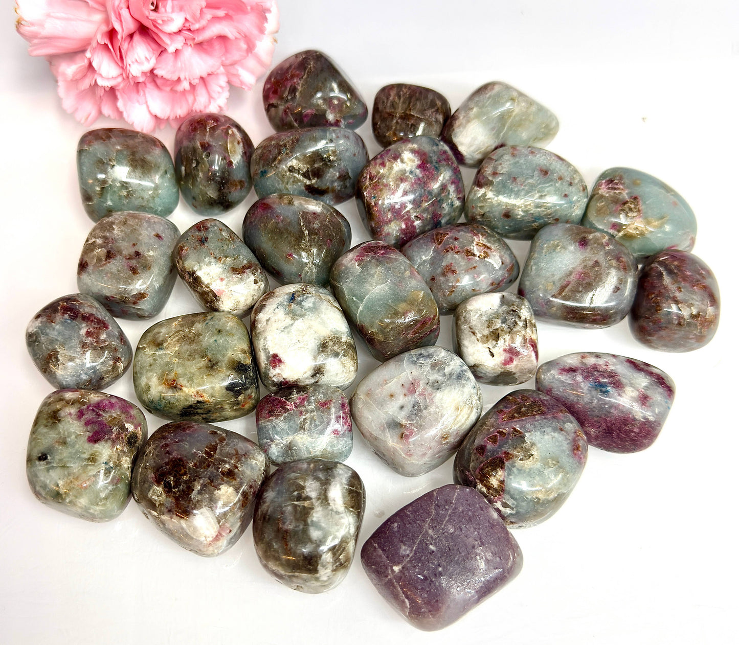 2 lbs Natural Unicorn StoneTumble Crystal - Cozy Coven