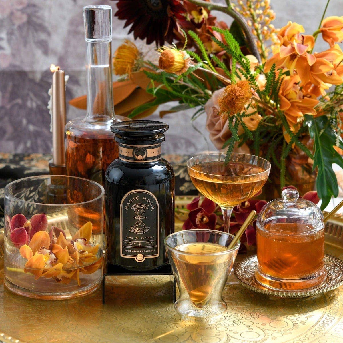 Bohemian Breakfast Black Tea- Probiotic Rich Vanilla Puerh - Cozy Coven
