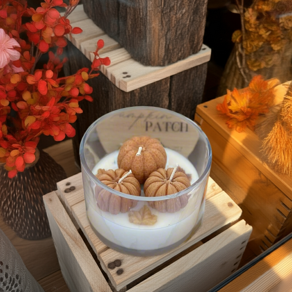 Pumpkin Patch Candle - Mini Pumpkins Pumpkin Chai Scented