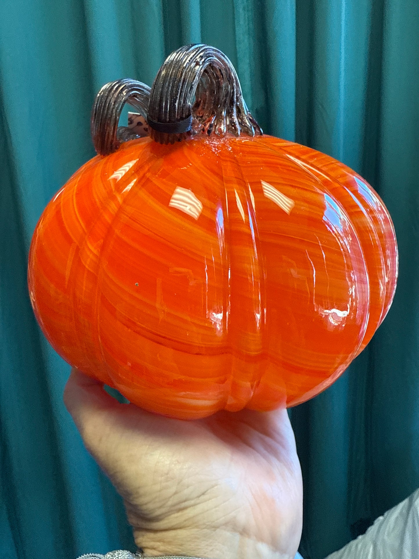 Hand blown Glass Pumpkin