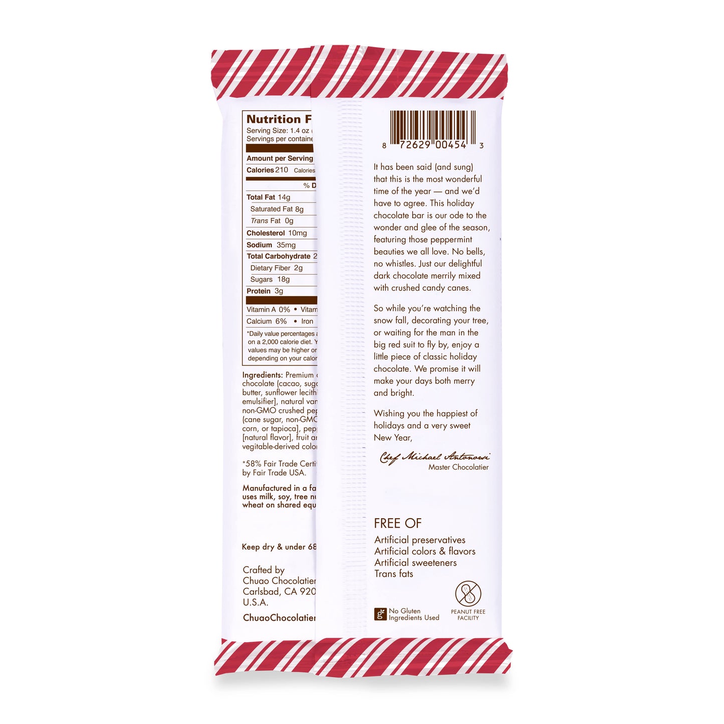 For the Love of Peppermint Dark Chocolate- Signature Bar