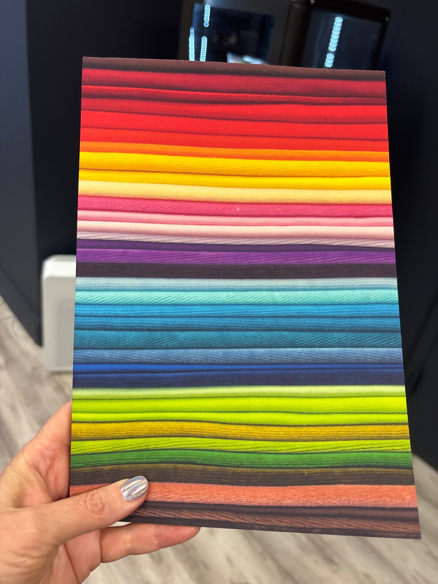 Rainbow 🌈  Felt Print Cover Dot Journal