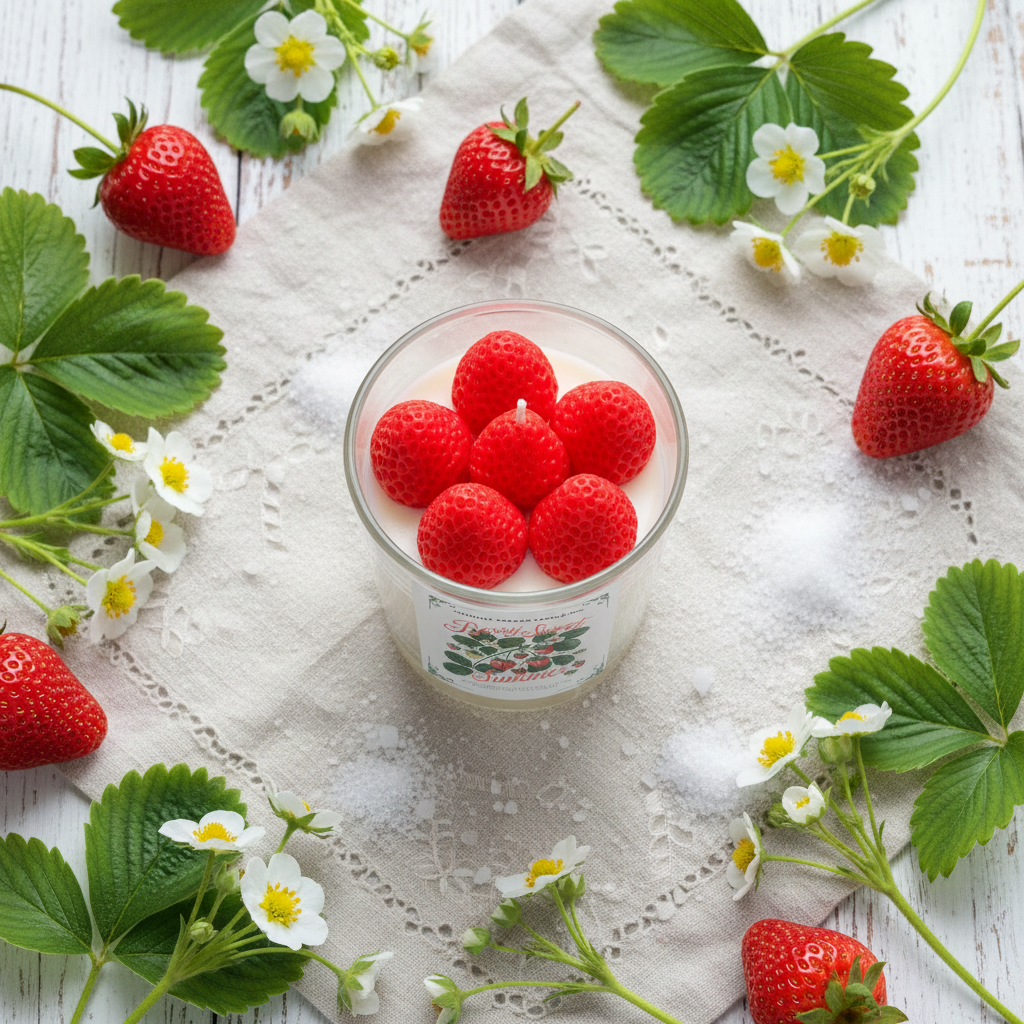 Berry Sweet Summer Strawberry 🍓 Scented Candle - Cozy Coven