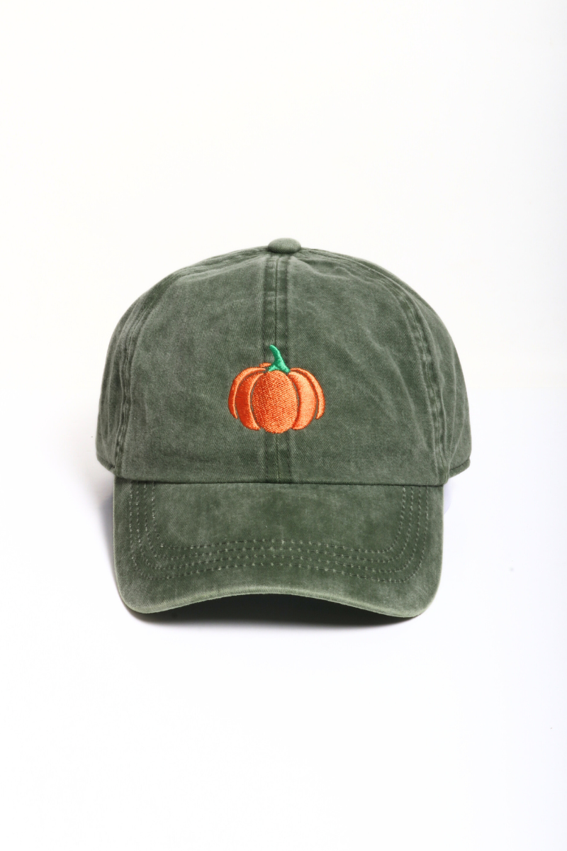 PUMPKIN Embroidery Fall Baseball Cap