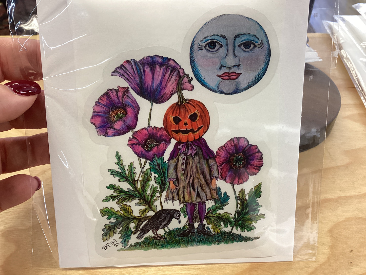 Headless Horseman Water Bottle Wrap Sticker | Art by Shroon