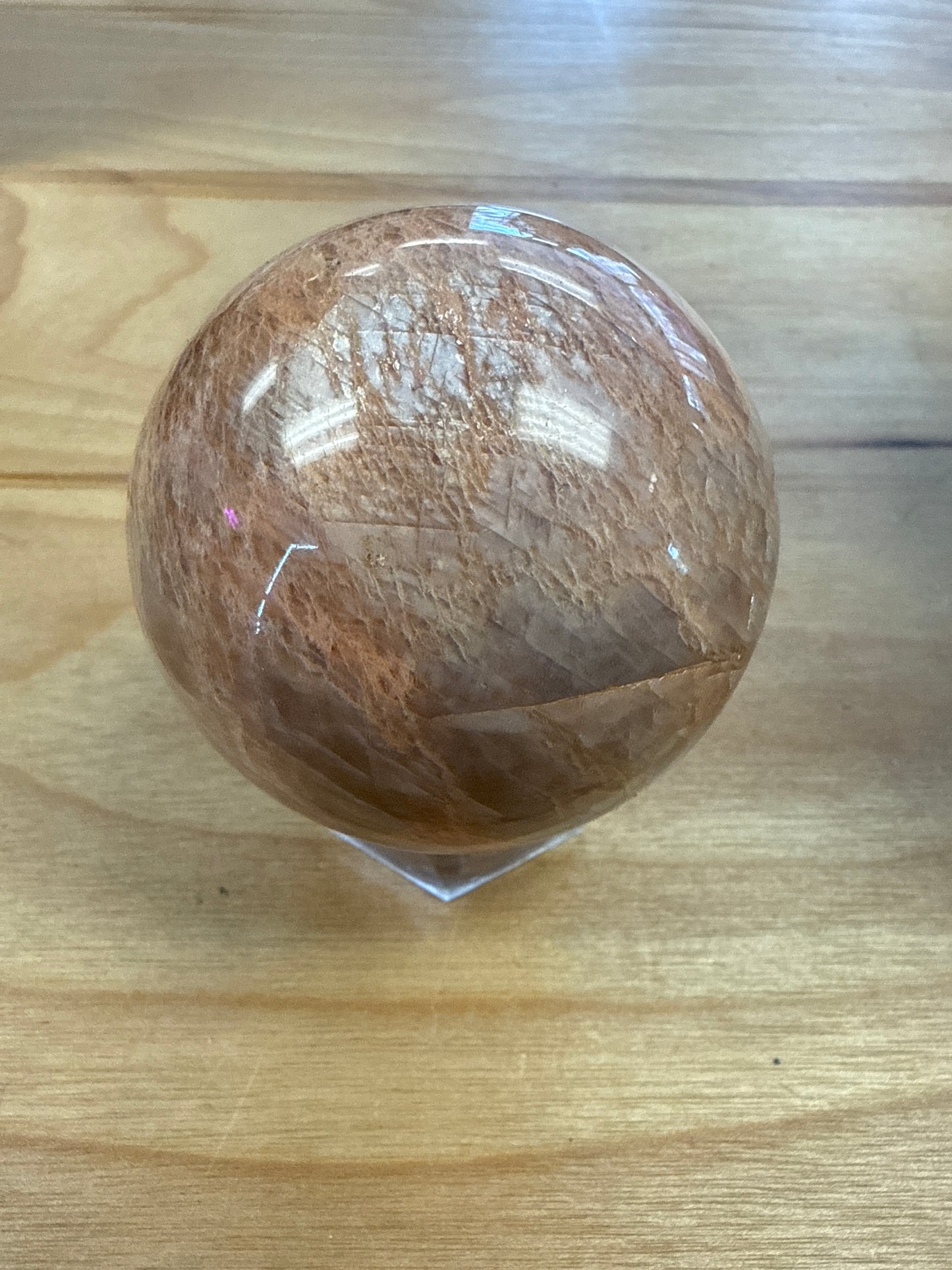 Peach Moonstone Sphere