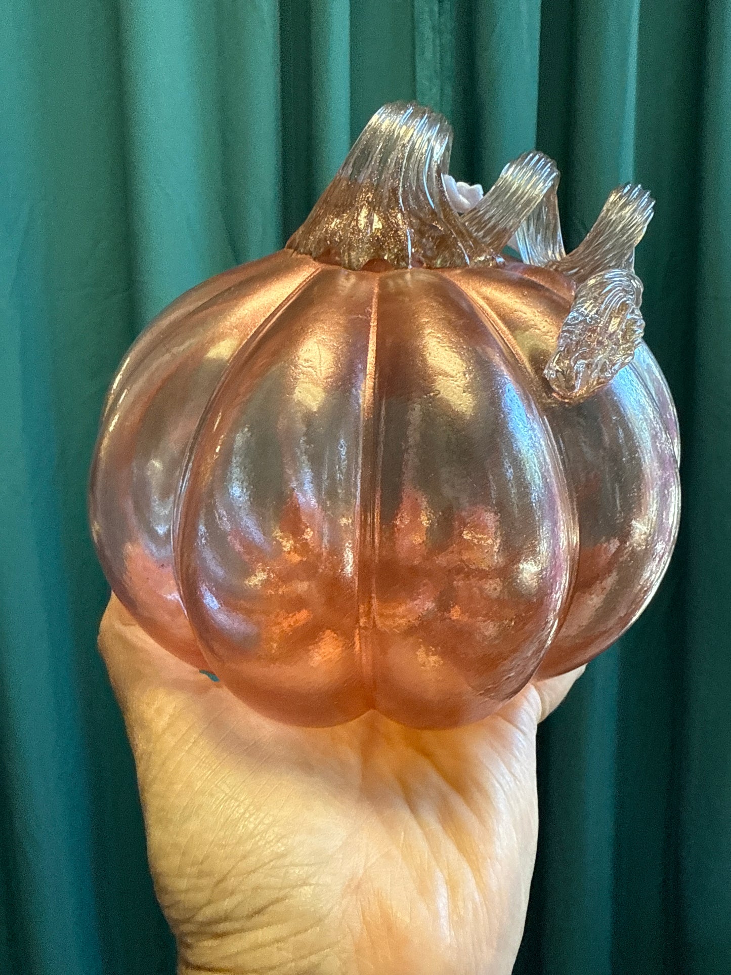 Hand blown Glass Pumpkin