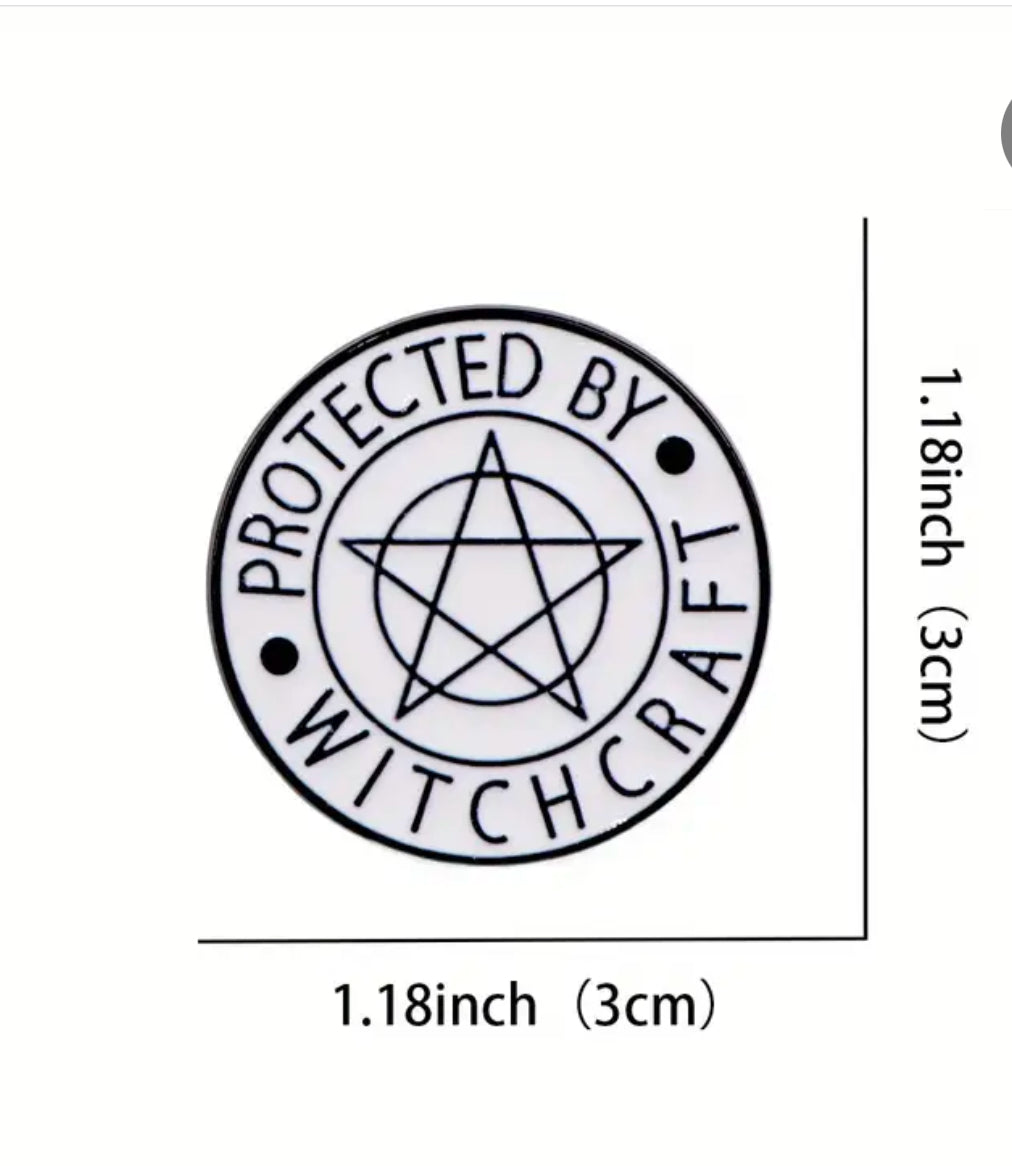 Protected by Witchcraft Enamel Pin