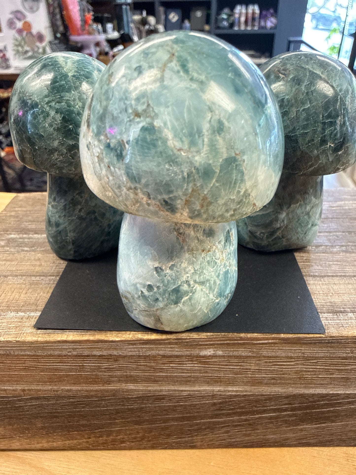 Blue Apatite Mushroom - Cozy Coven