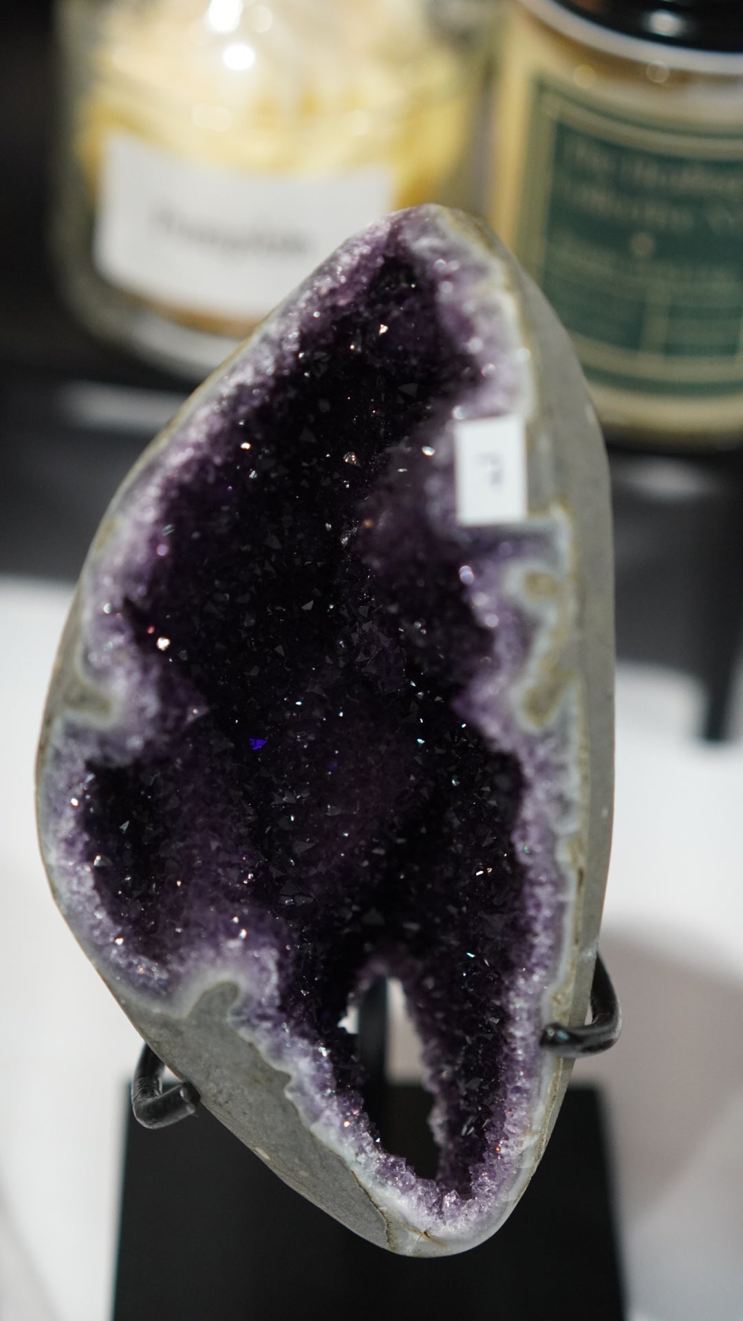 Uruguayan Amethyst Geode with Custom Stand
