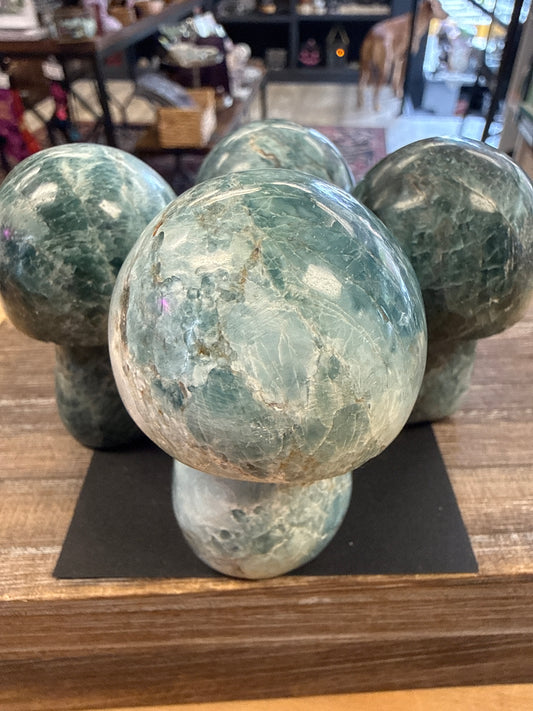 Blue Apatite Mushroom - Cozy Coven