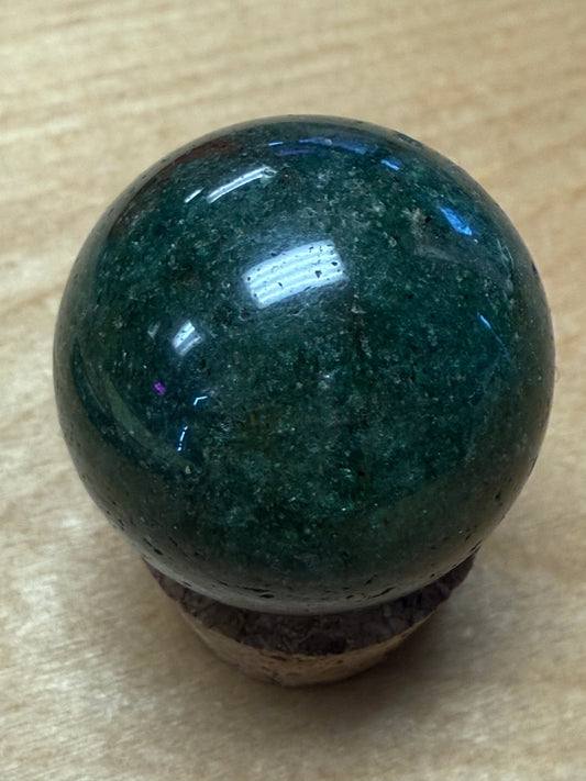 Green Strawberry Quartz Mini Sphere