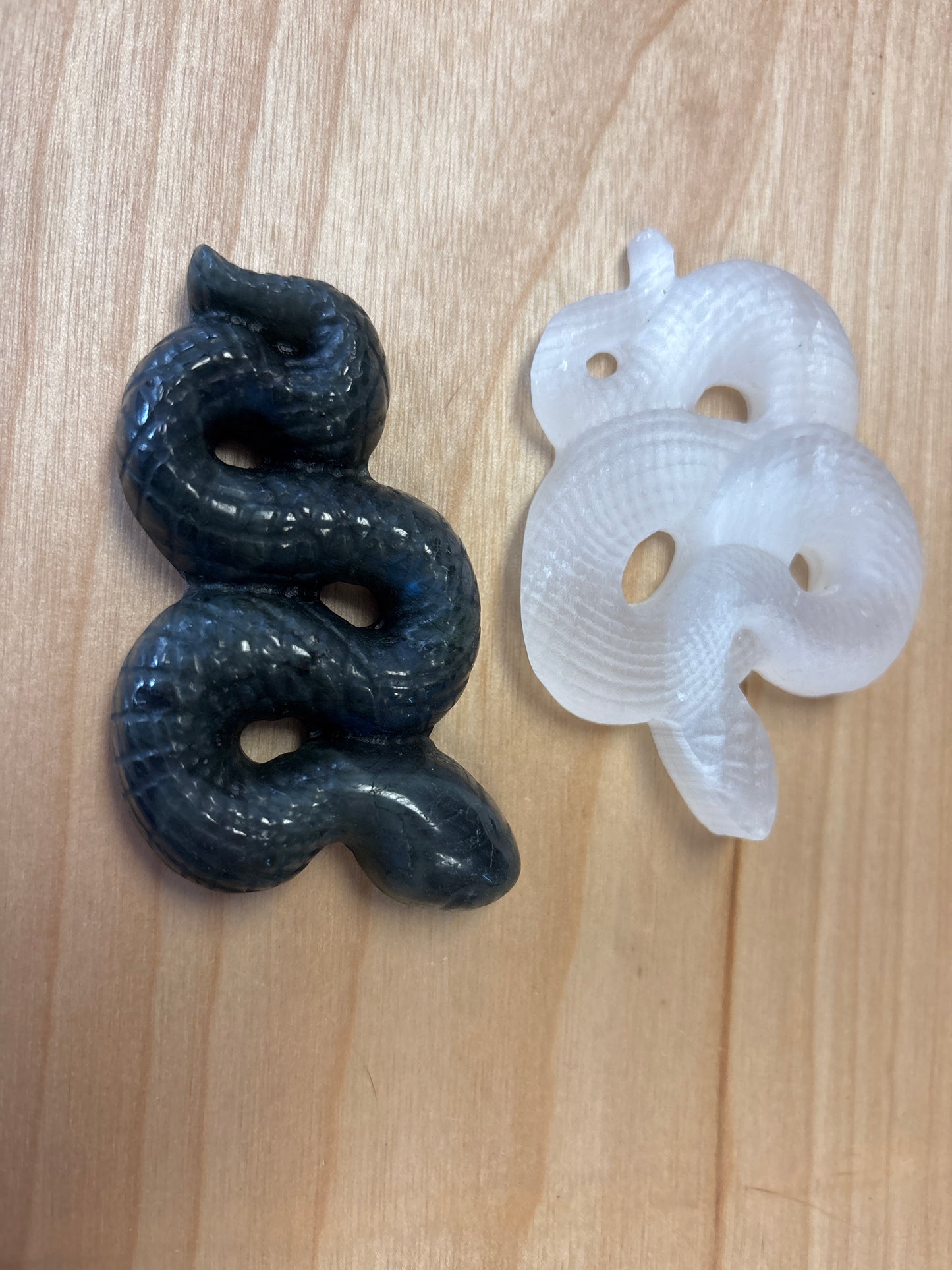 Crystal Snake Carving