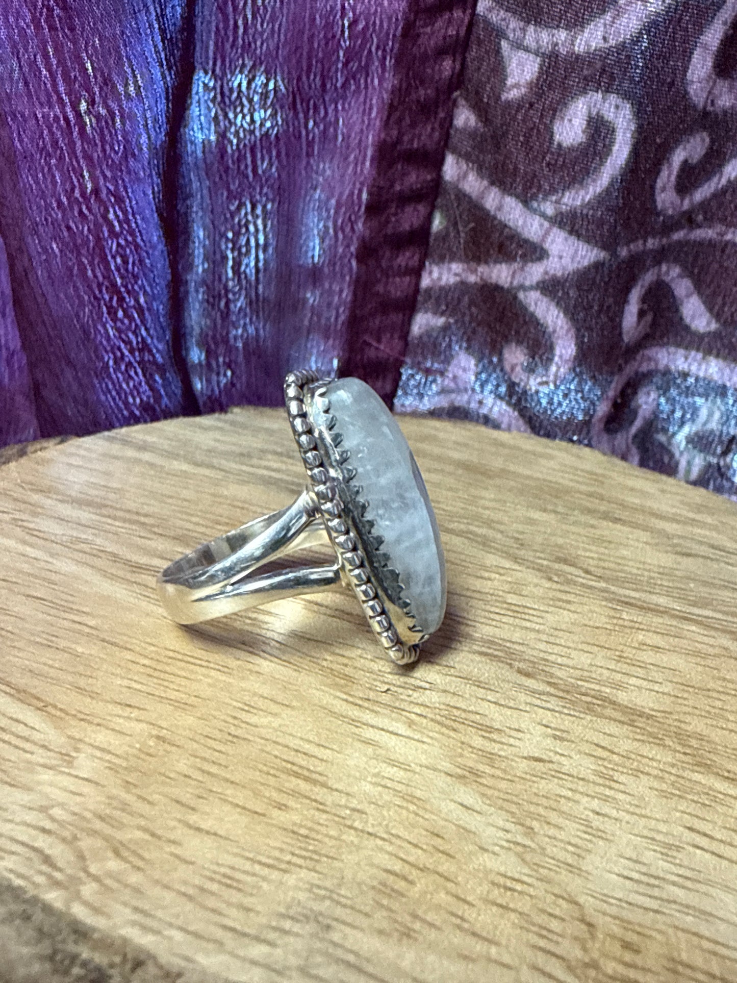 Moonstone Silver Ring | Handcrafted 925 Sterling Silver