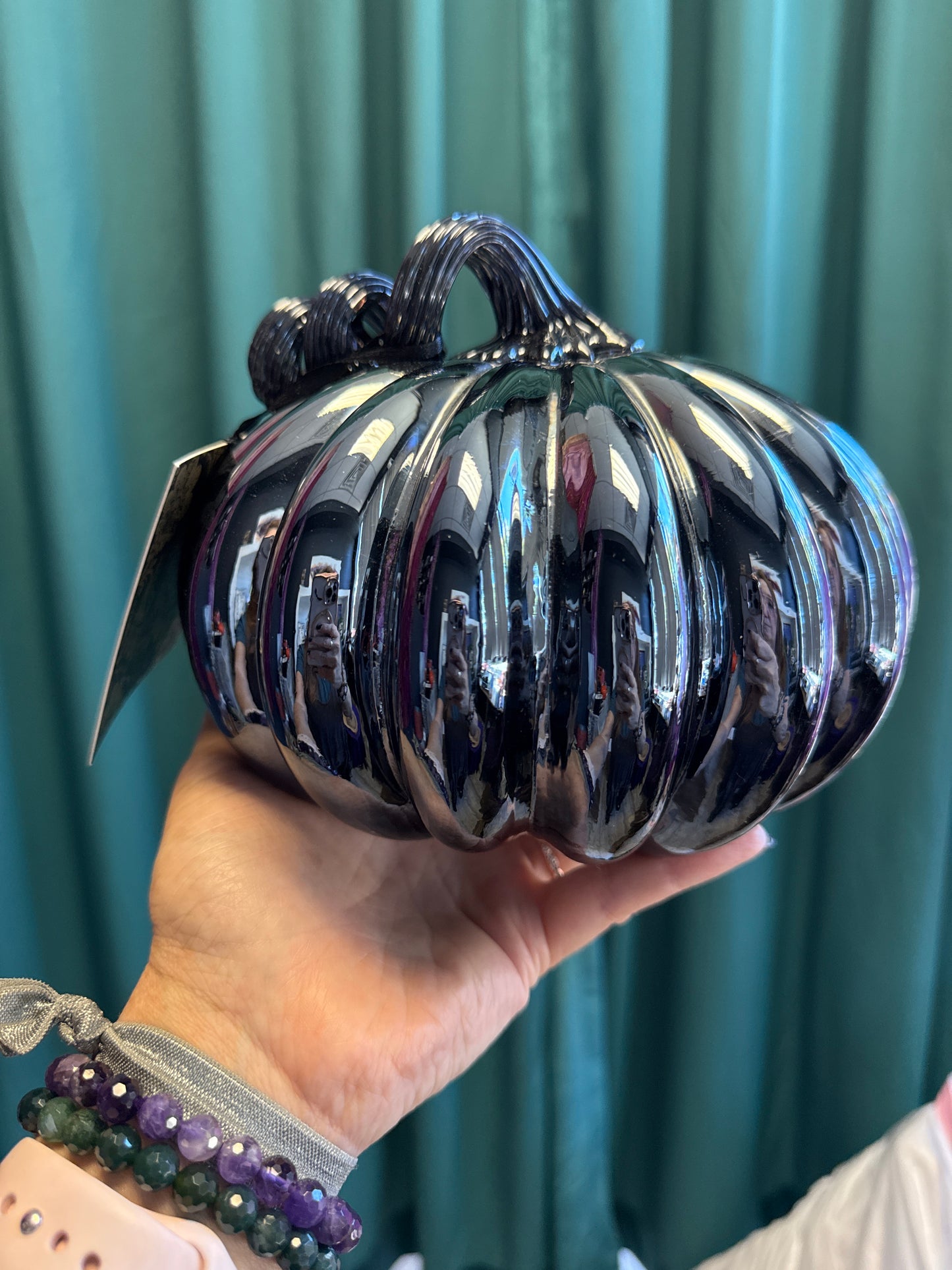 Hand blown Glass Pumpkin