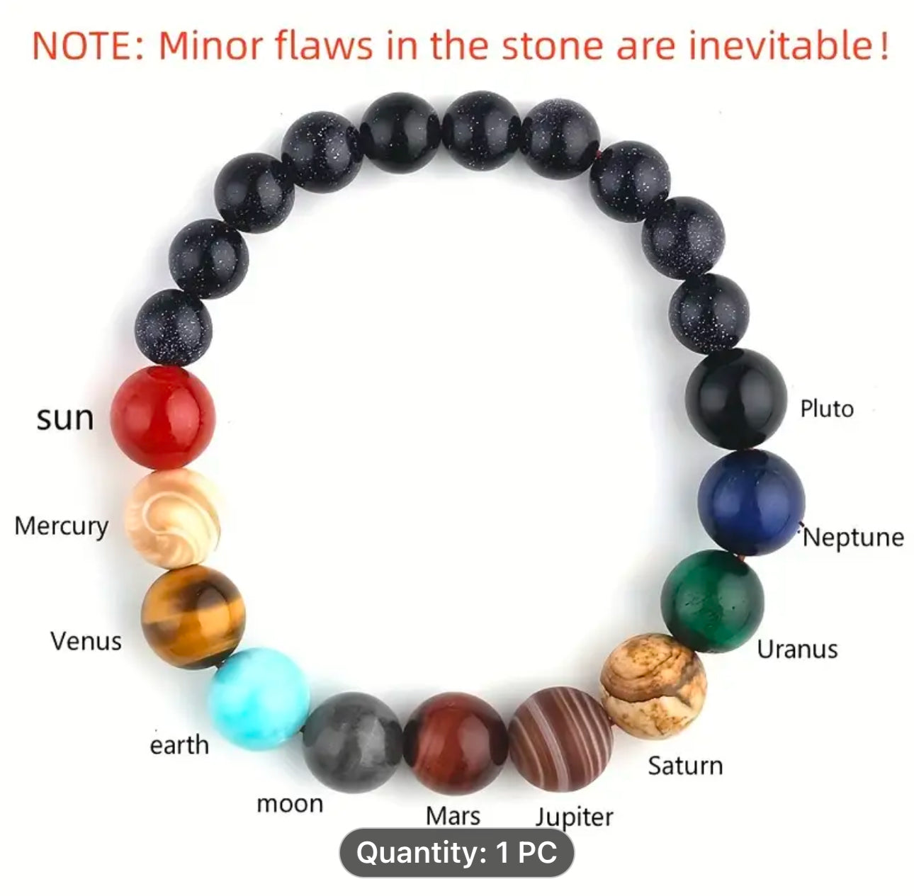 Nine Planets 🪐 Stone Bracelet