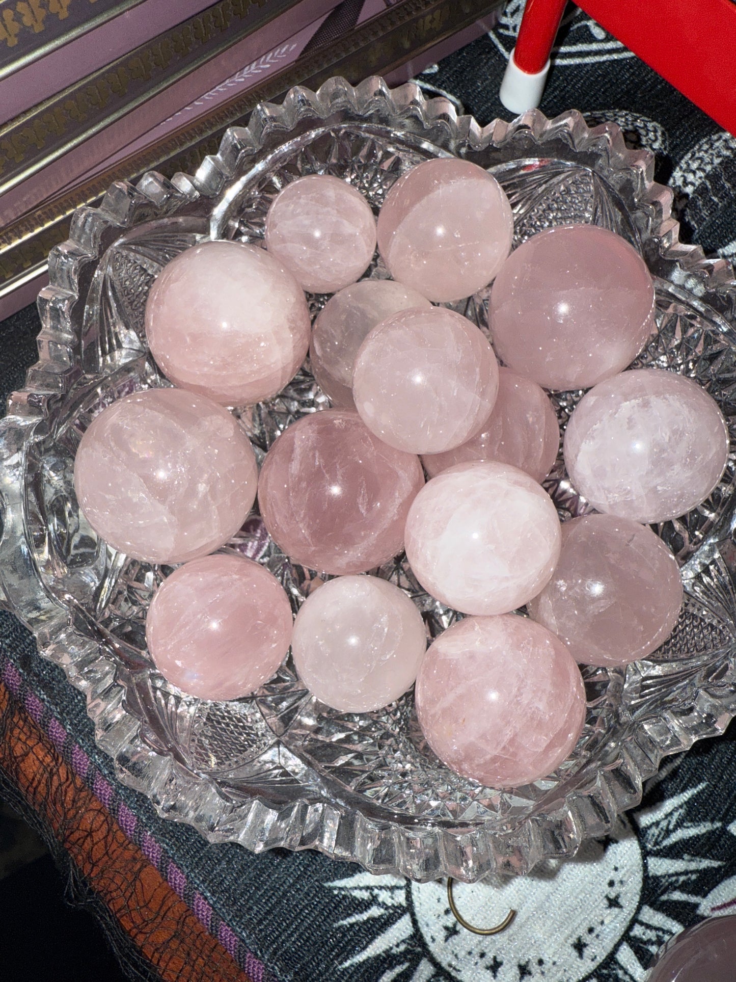 Rose Quartz Spheres Crystal Ball