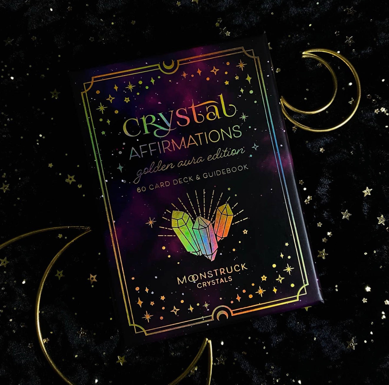 Crystal Affirmations Deck by Moonstruck Crystals - Golden Aura Edition