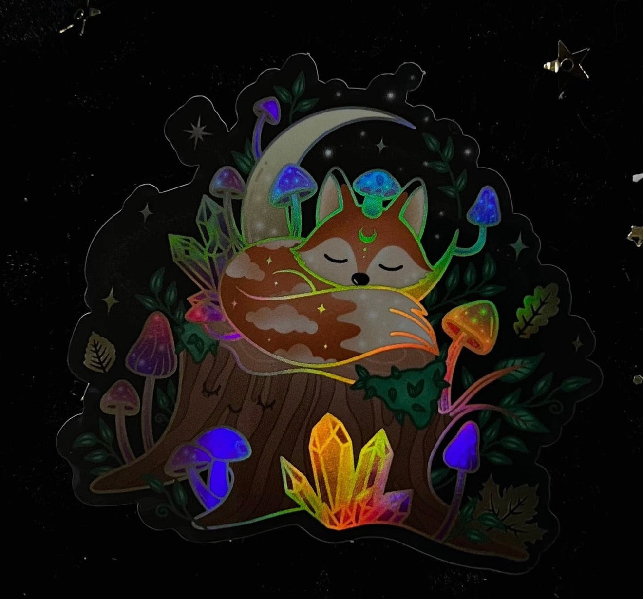 Crystalstruck Holographic Stickers