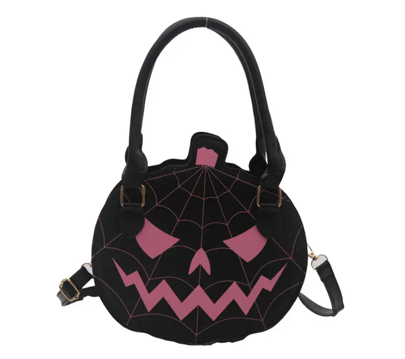 Black and Pink Jack O’ Latern Bag