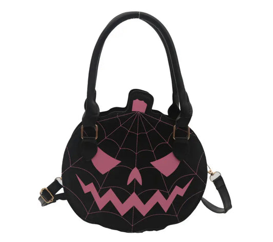 Black and Pink Jack O’ Latern Bag
