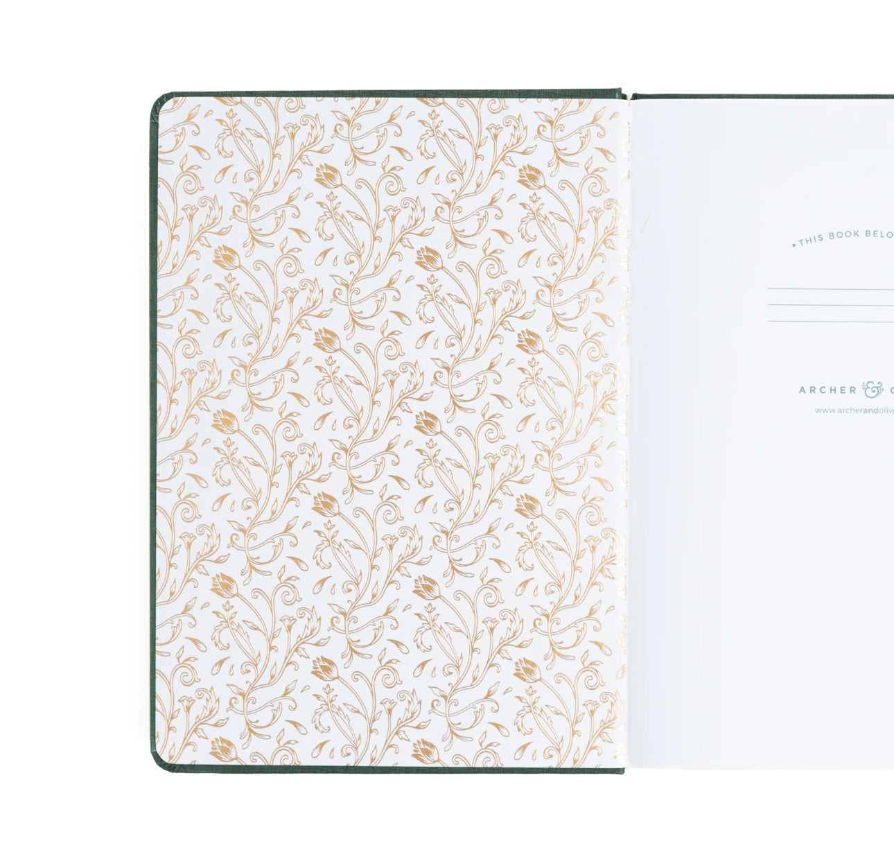 Archer and Olive Antique Floral Dot Grid Notebook Journaling