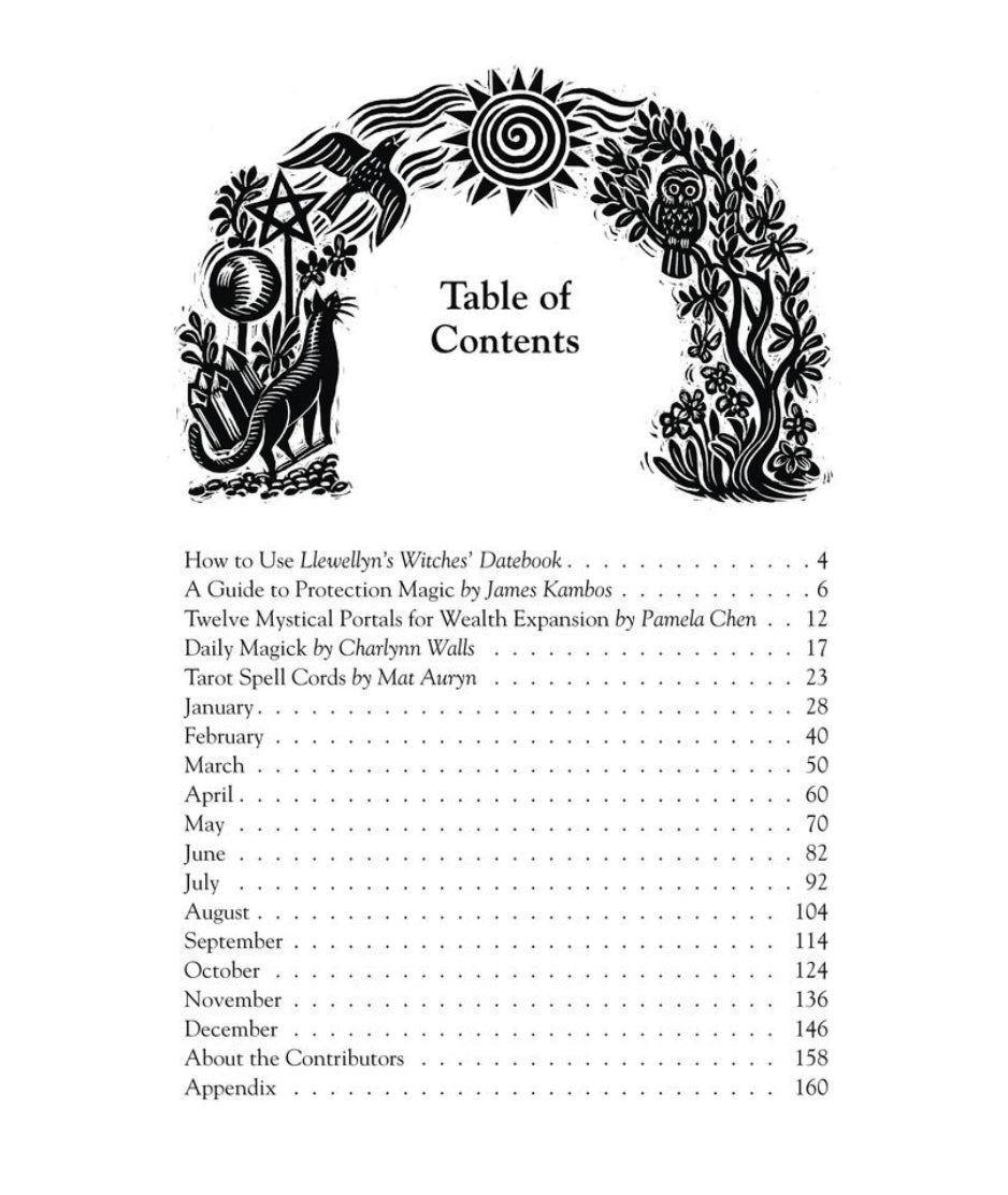 Llewelyn’s 2026 Witches' Datebook