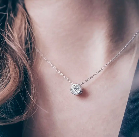 Bubble Crystal Birthstone Necklaces