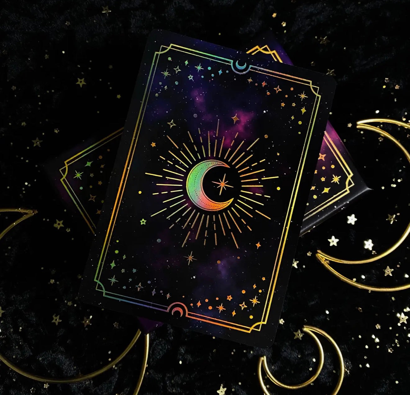 Crystal Affirmations Deck by Moonstruck Crystals - Golden Aura Edition