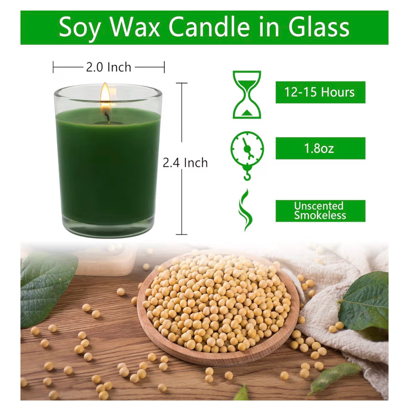 Votive Candle in Glass - Cozy Coven