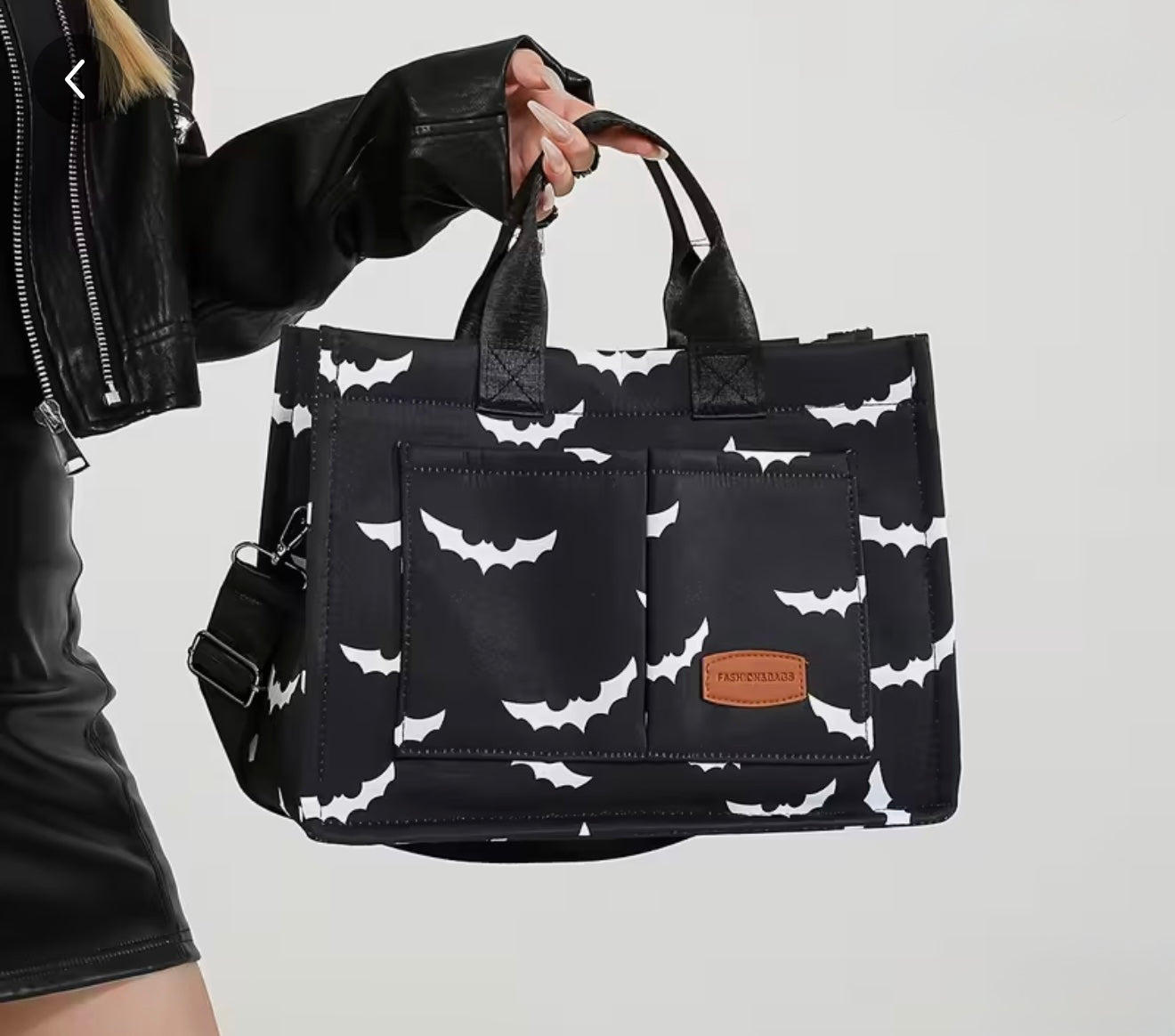 Bat Large Tote Bag